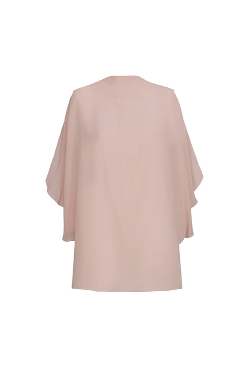 Manzanares Crepe Chine Blouse / Dust Pink